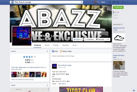 Online Marketing For Titoz Club And lounge