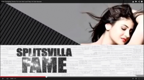 Video designing For Party With Dj Subuhi At Club Hammer