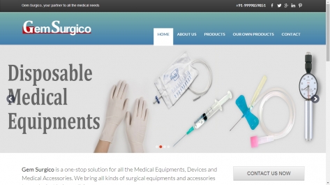 Website Designing For Gem Surgico