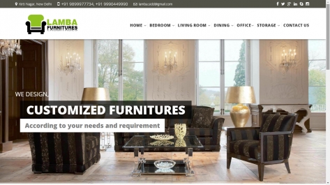 Website Designing For Lamba Furniture