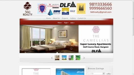 Website for 560 Realty