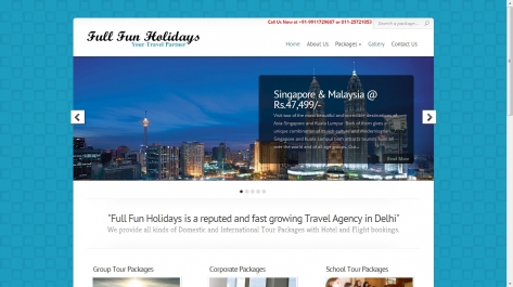 Website for Full Fun Holidays