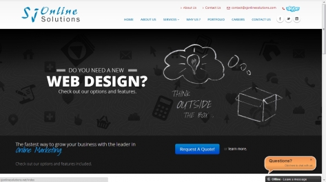 Website for Sj Online Solutions.net