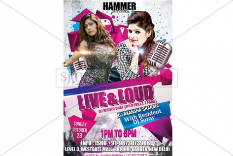 Creative Designing For Live NAd Loud For Party With Khushi Bhat And Akanksha Sharma